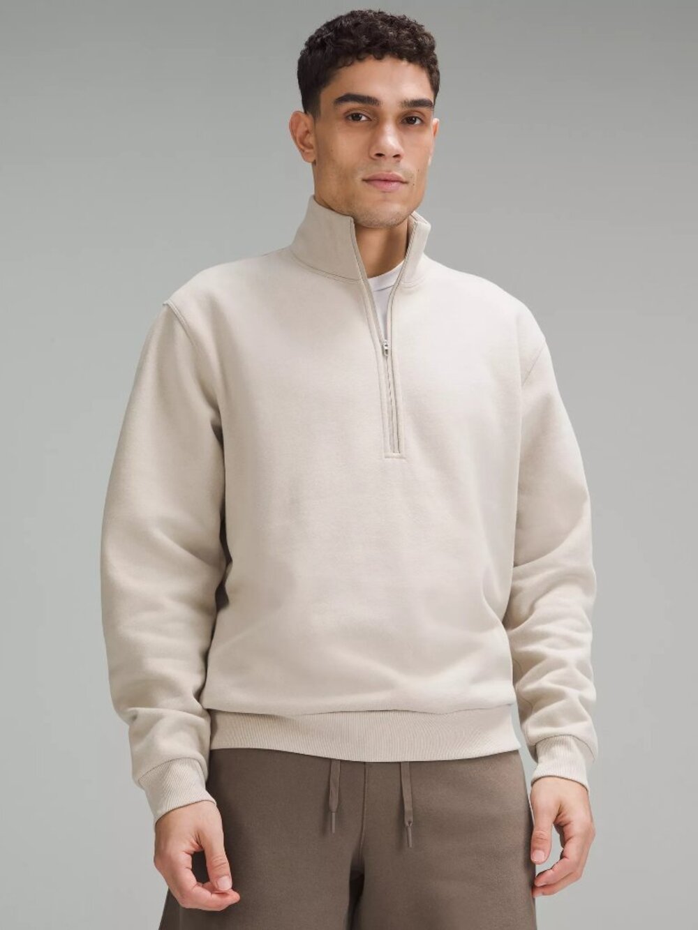 Lululemon Men's Steady State Half Zip - Bone